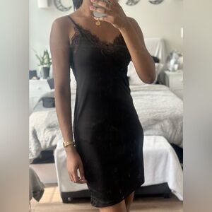 Noisy May Black Lace Slip